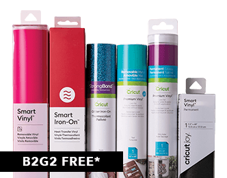 Cricut Rolls and Smart Materials. B2G2 Free* In-Store.